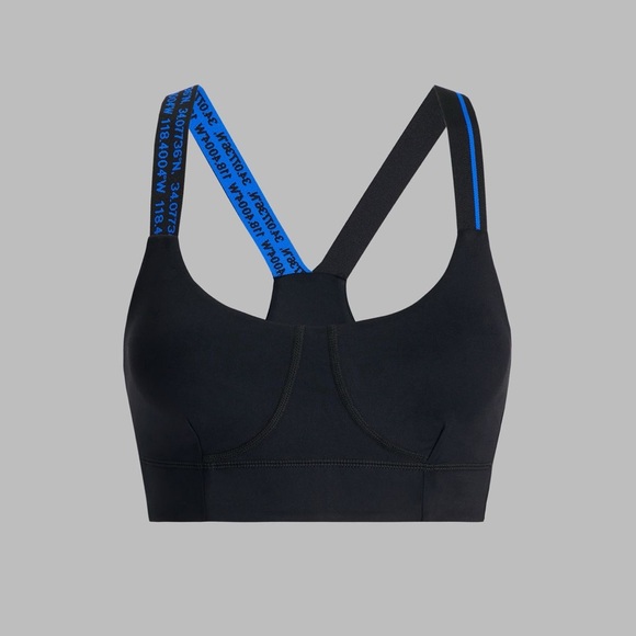 New G/FORE CONTRAST SOFT TECH OPS SCULPT SPORTS BRA Onyx black and blue - Picture 4 of 5